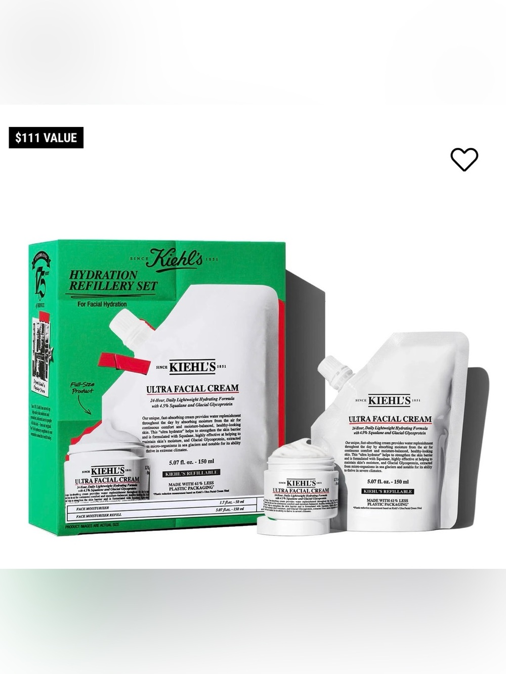 Kiehl's Hydration Refillery Set - Ultra Facial Cream